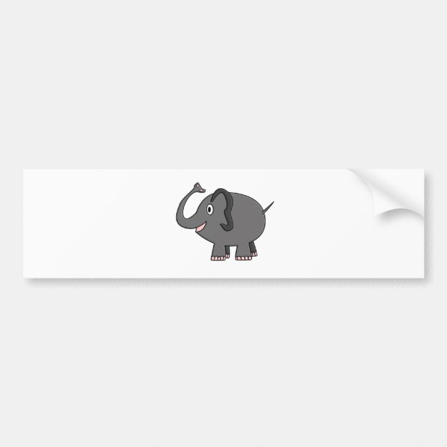 Pegatina Para Coche elefante (Frente)