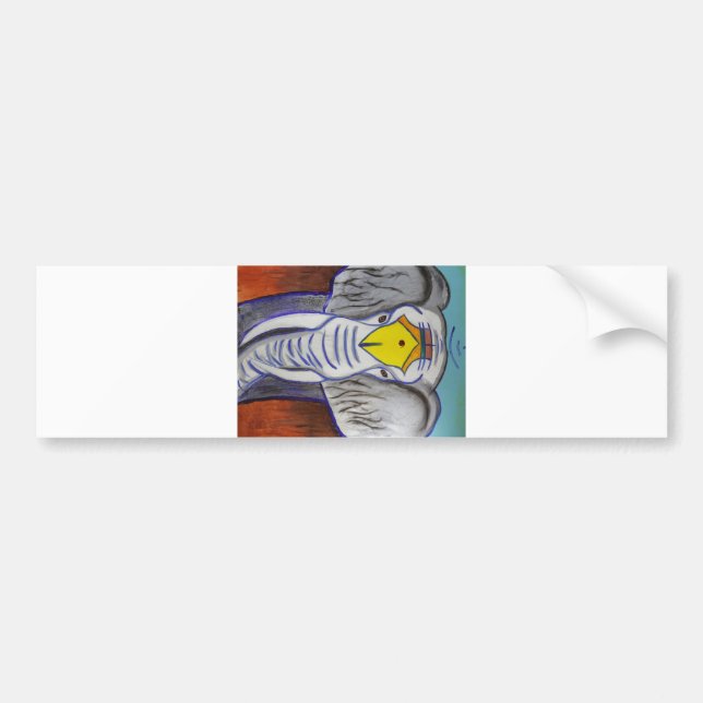 Pegatina Para Coche Elefante blanco (Frente)