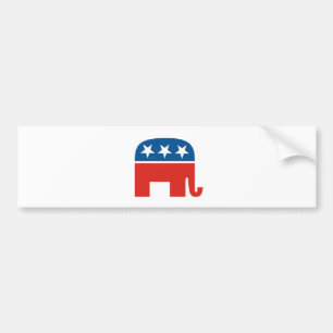 Pegatina Para Coche elefante del Partido Republicano de los Estados