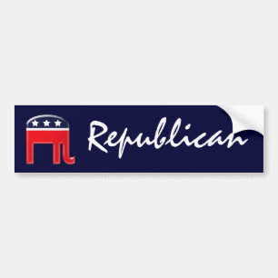 Pegatina Para Coche Elefante republicano