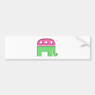 Pegatina Para Coche Elefante rosado del GOP