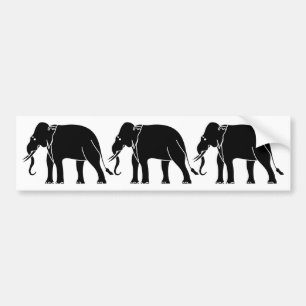 Pegatina Para Coche Elefante siamés
