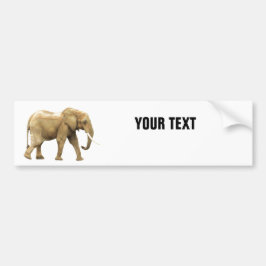 Pegatina Para Coche Elefante tu texto "Folio Condensec" en blanco