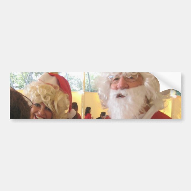 Pegatina Para Coche Elegante Colección Santa. (Frente)