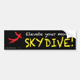 Pegatina Para Coche Eleve su humor. ¡SKYDIVE!