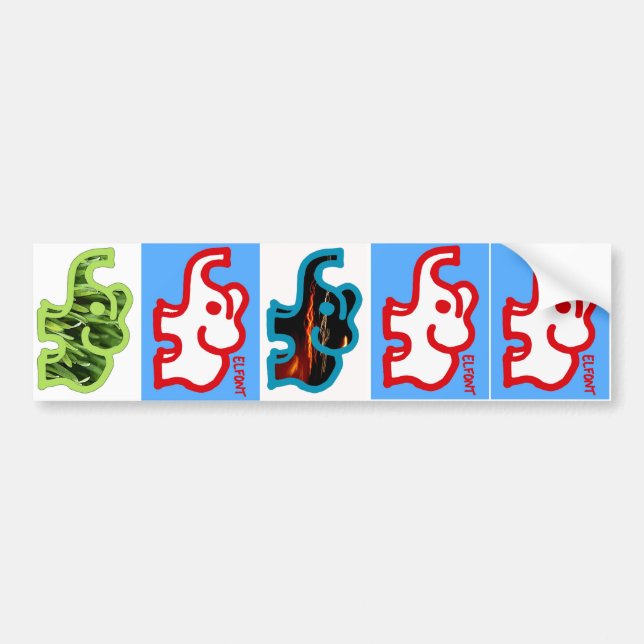 Pegatina Para Coche Elfont (Frente)