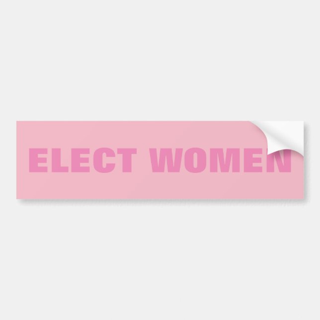 PEGATINA PARA COCHE ELIJA A LAS MUJERES (Frente)