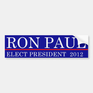 Pegatina Para Coche Elija a Ron Paul 2012