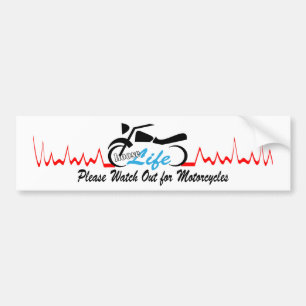 Pegatina Para Coche Elija Life Please Watch for Motorcycle