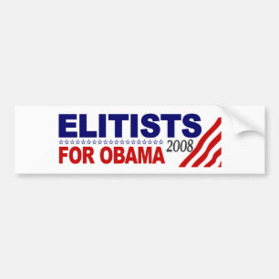 Pegatina Para Coche Elitistas para Obama