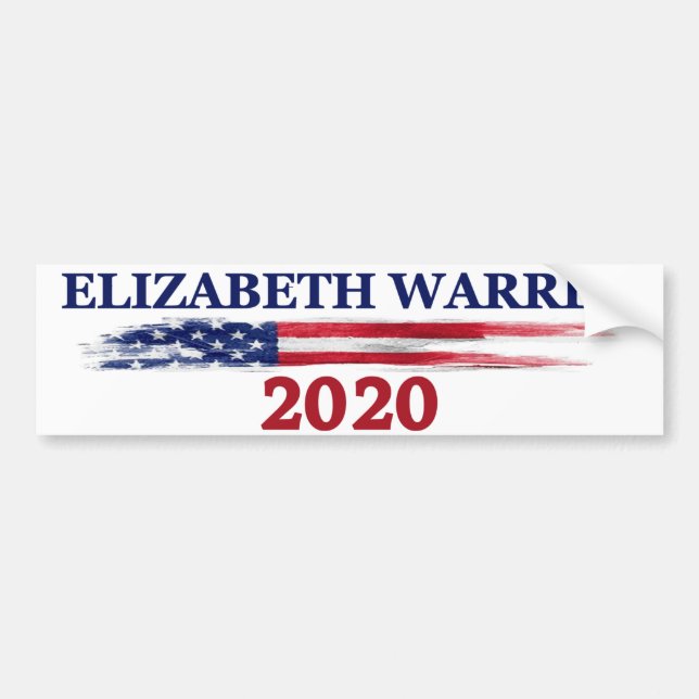 Pegatina Para Coche Elizabeth Warren 2020 (Frente)