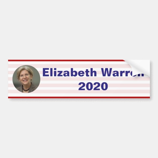 Pegatina Para Coche Elizabeth Warren - 2020 (Frente)