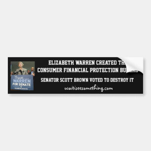 Pegatina Para Coche Elizabeth Warren: CFPB