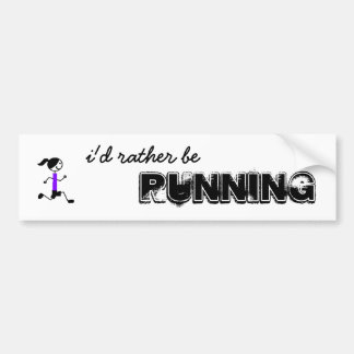 Pegatina Para Coche ella estaría corriendo bastante