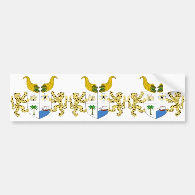 Pegatina Para Coche emblema de benin (Frente)
