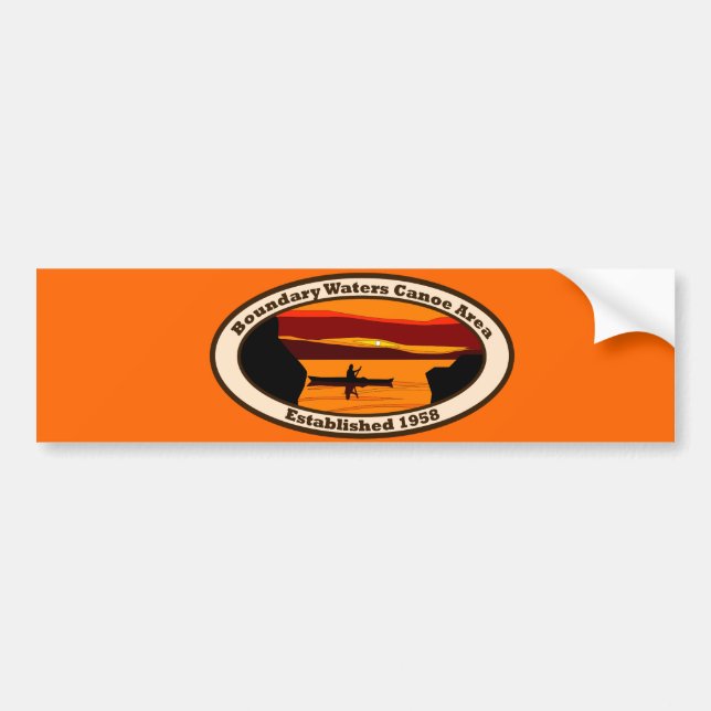 Pegatina Para Coche Emblema de BWCA (Frente)