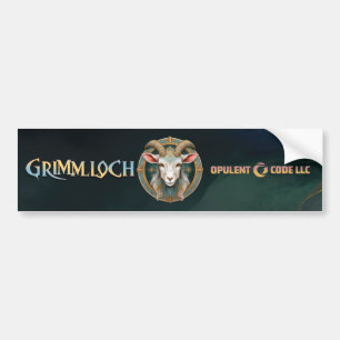 Pegatina Para Coche Emblema de Cabra Fantasía RPG Grimmloch
