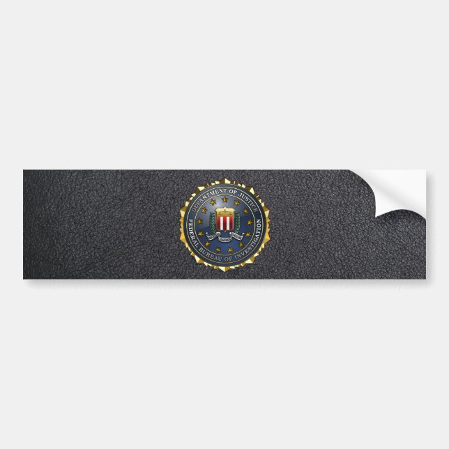 Pegatina Para Coche Emblema del FBI (Frente)