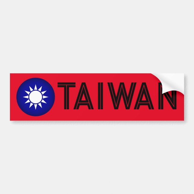 Pegatina Para Coche Emblema nacional de Taiwán (Frente)