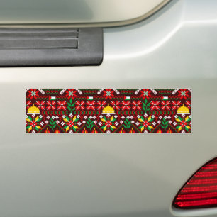 Pegatina Para Coche Embrodería tradicional de Palestina Tatreez