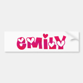 Pegatina Para Coche Emily in Hearts