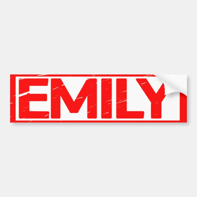 Pegatina Para Coche Emily Stamp (Frente)