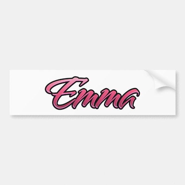 Pegatina Para Coche Emma faded pink Aufkleber Sticker (Frente)