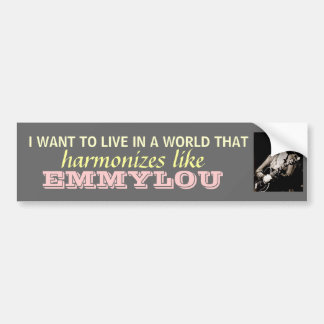Pegatina Para Coche Emmylou Harris - armonice… el bumpersticker