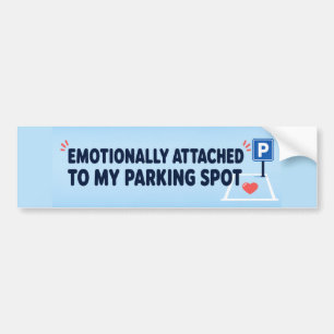 Pegatina Para Coche Emocionalmente Apegado A Mi Plaza De Parking Diver