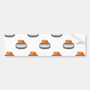 Pegatina Para Coche Emoji Curling Stone
