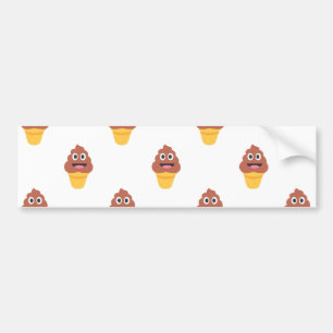 Pegatina Para Coche emoji de caca de helado