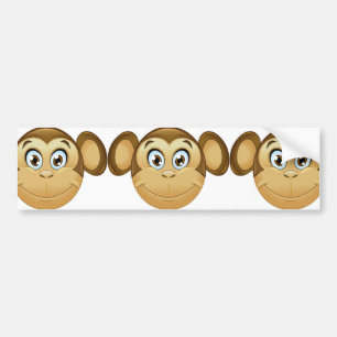 Pegatina Para Coche emoji de mono