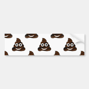Pegatina Para Coche emoji de poop divertida