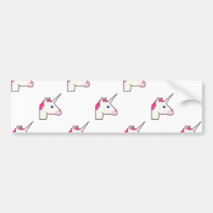 Pegatina Para Coche emoji de unicornio