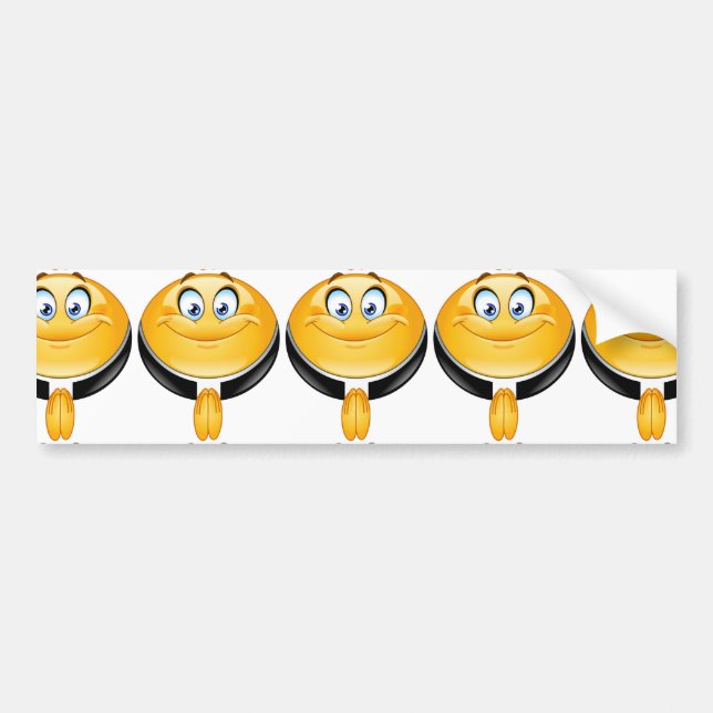 Pegatina Para Coche emoji del sacerdote (Frente)