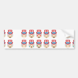 Pegatina Para Coche emoji del tío sam