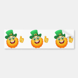 Pegatina Para Coche emoji leprechaun