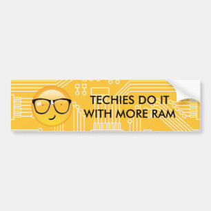 Pegatina Para Coche Emoji Total Techie ID229