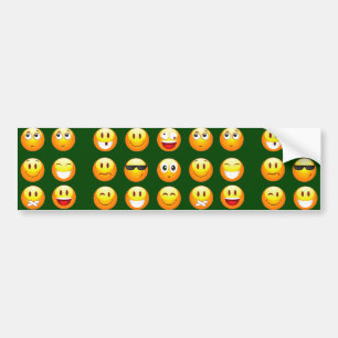 Pegatina Para Coche emoji verde oscuro