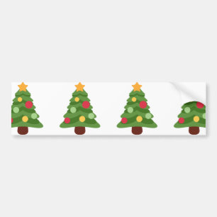 Pegatina Para Coche emojis de árboles de navidad