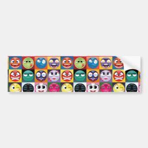 Pegatina Para Coche emojis de arte pop