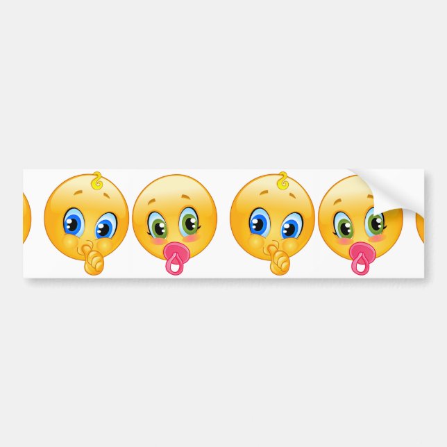 Pegatina Para Coche emojis de bebé (Frente)