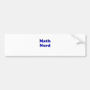 Pegatina Para Coche Empollón de la matemáticas