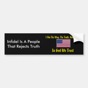 Pegatina Para Coche En dios confiamos en Bumpersticker