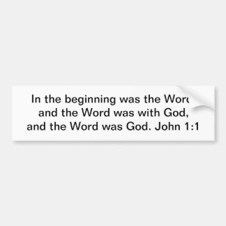 Pegatina Para Coche En el principio (NT)