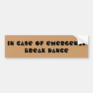 Pegatina Para Coche En Funda De La Danza De Emergencia