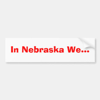 Pegatina Para Coche En Nebraska nosotros…