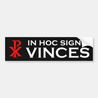 Pegatina Para Coche En Signo hoc Vinces