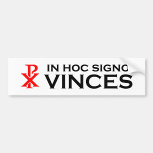 Pegatina Para Coche En Signo hoc Vinces