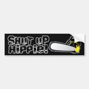 Pegatina Para Coche ¡Enciierre al Hippie!